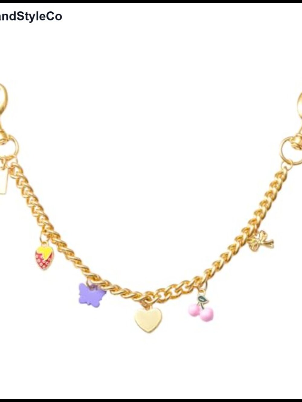 Fruit Charm Purse Chain Alloy Lobster Clasp Bag Accessory